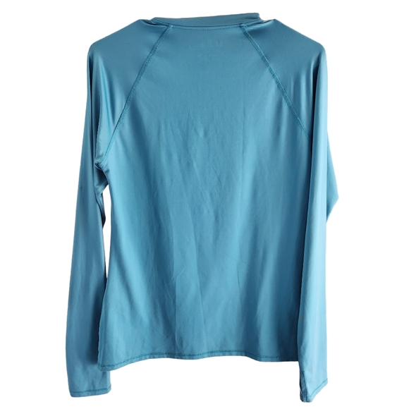 The American Outdoorsman for Women Aqua 1/2 Zip w/Thumbholes Size M A34 - Picture 5 of 5